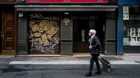 La boulangerie touchée par l'explosion d'un colis vendredi 24 mai 2019 à Lyon. 