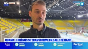 Le Rhénus troque ses paniers de basket pour des cages de handball