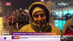 Argentine-France: triste soirée sur les Champs-Elysées 