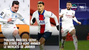 Thauvin, Paredes, Depay... Dix stars qui vont animer le mercato de janvier