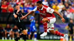 William Saliba avec Arsenal en amical, juillet 2022