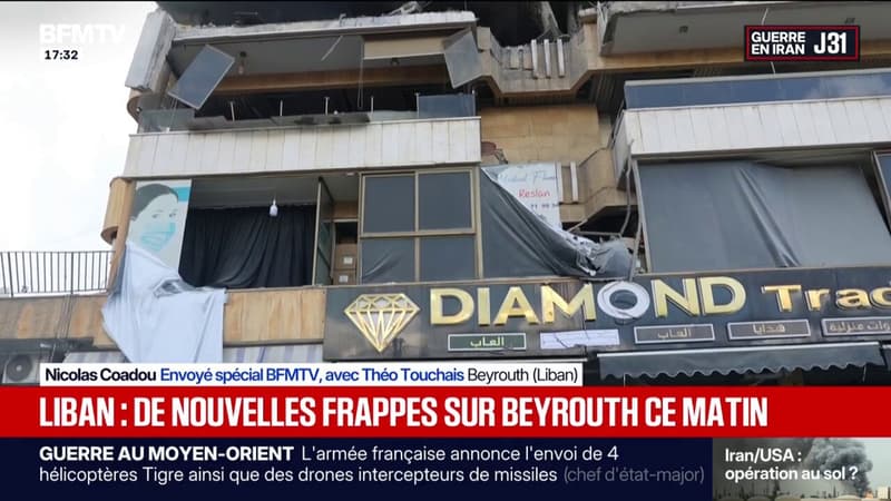 Ce matin, une frappe israélienne a ciblé un immeuble à Beyrouth au Liban