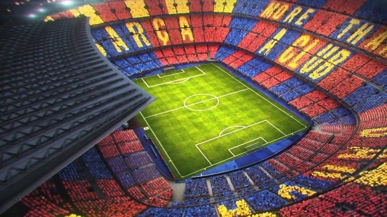 Le tifo du Camp Nou pour Barça-Juventus