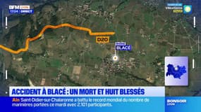 Rhône: un mort et huit blessés graves dans un accident de la route à Blacé