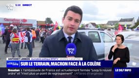 Visite d'Emmanuel Macron: "Le comité d'accueil, c'est de faire le plus de bruit possible" déclare Christine, membre de la CGT