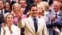 Roger Federer lors de son intronisation dans la Royal Box du Centre Court de Wimbledon, le 4 juillet 2023 