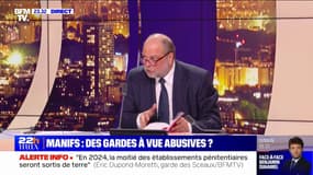 Accusations de gardes à vue abusives: "J'ai toujours dit qu'il fallait un contrôle judiciaire sur le travail de la police" indique Éric Dupond-Moretti