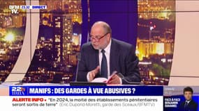 Accusations de gardes à vue abusives: "J'ai toujours dit qu'il fallait un contrôle judiciaire sur le travail de la police" indique Éric Dupond-Moretti