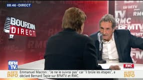 Bernard Tapie face à Jean-Jacques Bourdin en direct