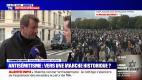 Marche contre l'antisémitisme: "Ce n'est pas simplement les juifs qui doivent manifester, c'est toute la République", estime Yannick Jadot 