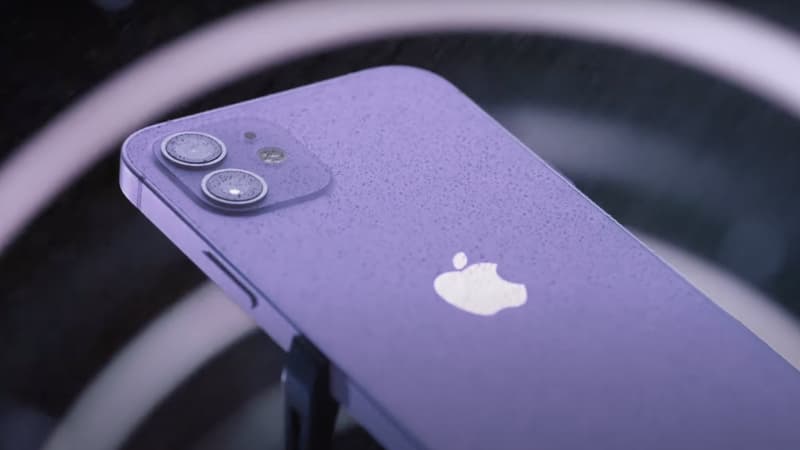 L'iPhone 12 mauve d'Apple