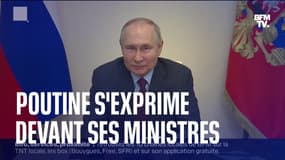  Ukraine: Vladimir Poutine s'exprime devant ses ministres