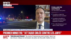 Fusillade à Sydney: Yonathan Arfi (président du CRIF) évoque "un sentiment d'horreur"