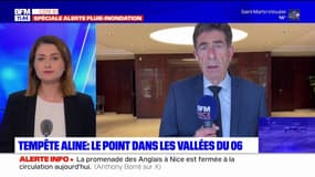 "Il y a eu une montée des eaux": Charles Ange Gynésy indique que la Tinée a été en "forte crue" mais elle se "stabilise"