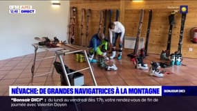 Névache: des navigatrices en randonnée en haute-montagne