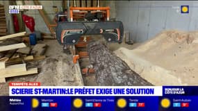Tempête Alex: le préfet exige une solution de la scierie de Saint-Martin-Vésubie