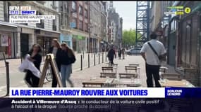 Lille: la rue Pierre-Mauroy rouvre aux voitures