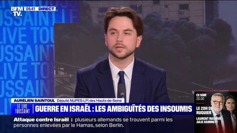 Israël: le député LFI Aurélien Saintoul 
