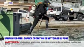 Sanary-sur-Mer: grande opération de nettoyage du port