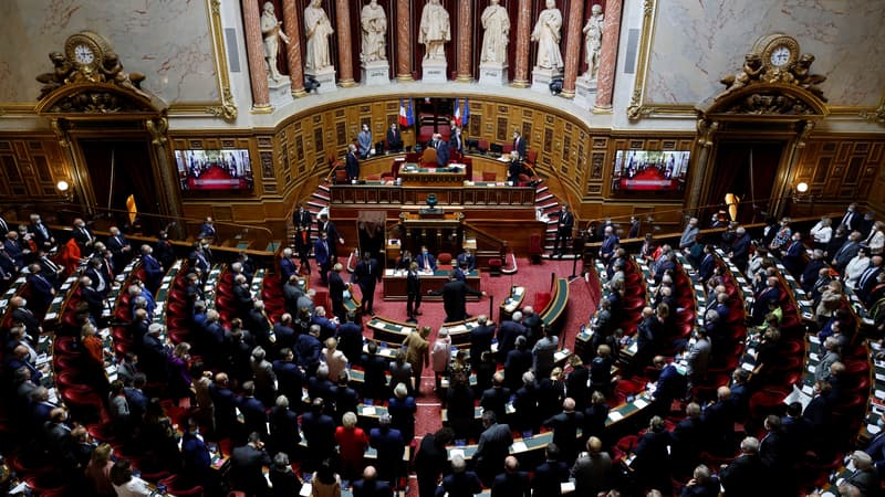 Les sénateurs dans l'hémicycle, le 1er octobre 2020, à Paris.