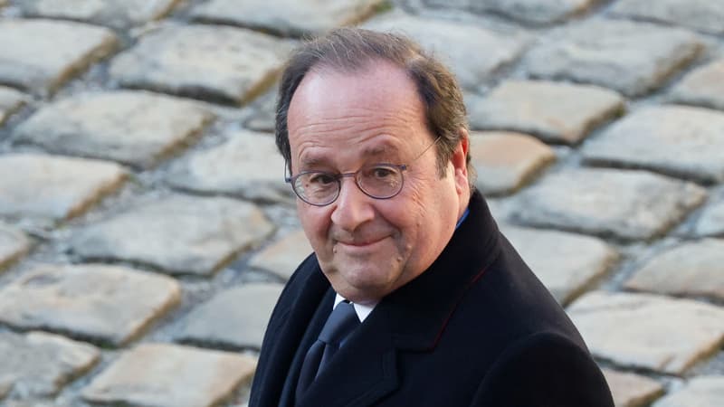 L'ancien président de la République François Hollande à Paris le 5 janvier 2024 