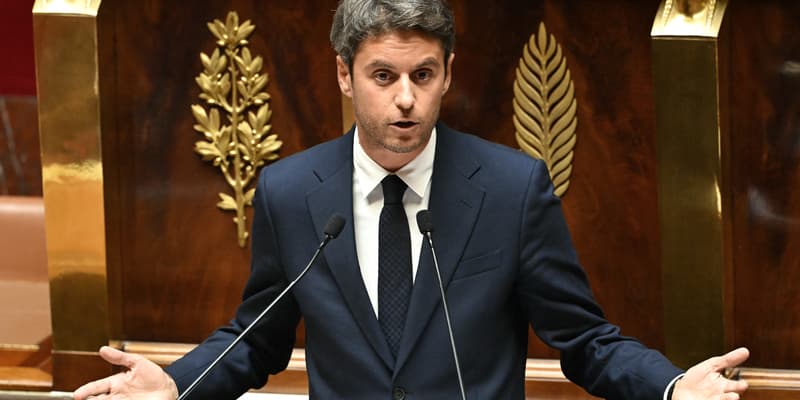 Gabriel Attal, à l'Assemblée nationale, le 8 septembre 2025.