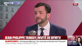 Retraites: "Madame Binet a escroqué les ouvriers", estime Jean-Philippe Tanguy (RN)