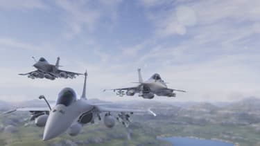 "Aboard the Rafale" propose de prendre les commandes d'un Rafale et d'effectuer des missions après un entrainement au centre de cibles virtuelles