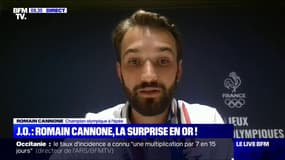 "Ça me donne énormément d'énergie", confie Romain Cannone, première médaille d'or française aux JO de Tokyo, après le soutien qu'il a reçu