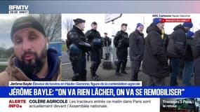 Barrage de l'A64: "On va se remobiliser et rien lâcher", assure l'éleveur Jérôme Bayle