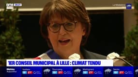 Lille: un premier conseil municipal tendu