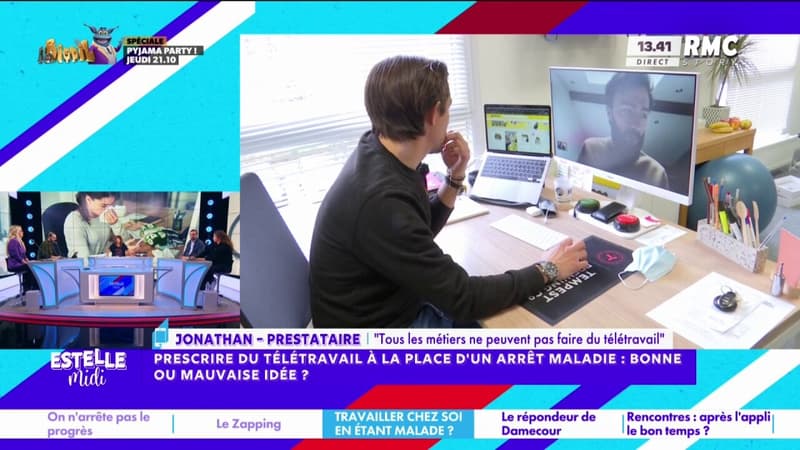 Prescrire du télétravail : "Ça évitera peut-être certains abus", estime Jonathan