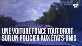 Aux États-Unis, ce policier l'a échappé belle après une terrible sortie de route