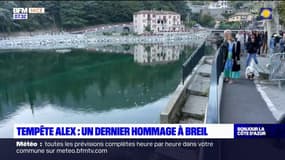 Tempête Alex: un dernier hommage à Breil-sur-Roya, trois ans après