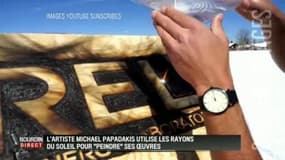 Cet artiste utilise les rayons du soleil pour "peindre" des oeuvres