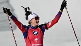La Française Lou Jeanmonnot triomphe sur la poursuite d'Anterselva le 25 janvier 2025
