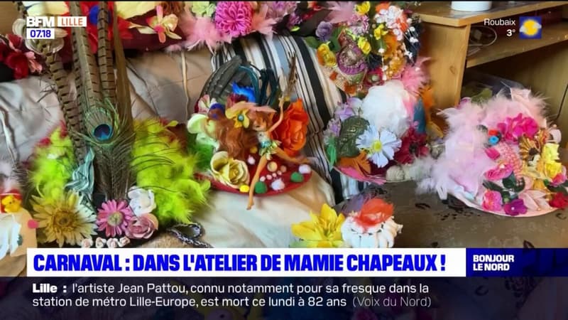 Carnaval de Dunkerque: à la découverte de l'atelier de Mamie Chapeaux
