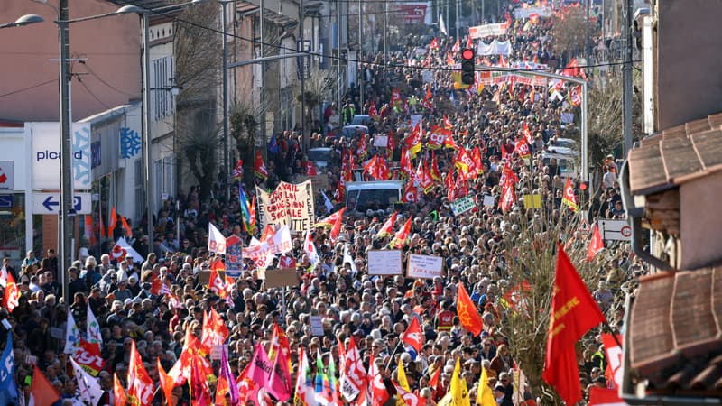 Grève du 16 février: 1,3 million de manifestants en France, selon la CGT