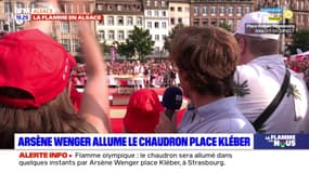 JO 2024: Arsène Wenger allume le chaudron à Strasbourg