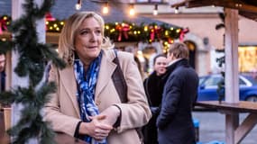 Marine Le Pen à Varsovie (Pologne) le 3 décembre 2021
