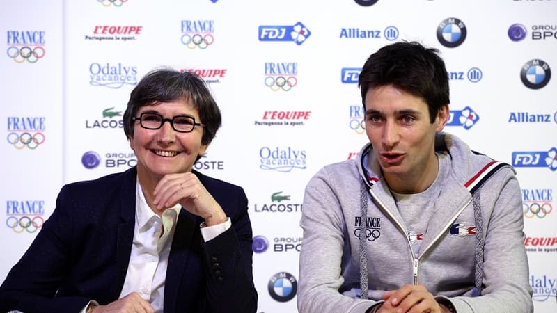 Valérie Fourneyron, ici aux côtés de Jason Lamy-Chappuis