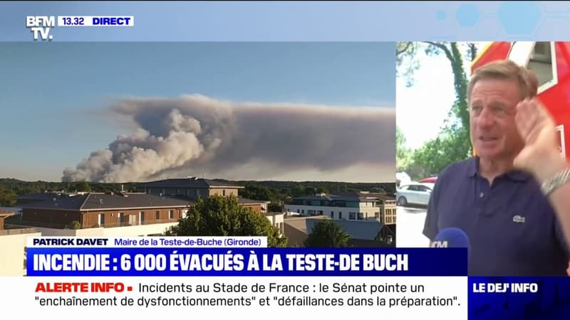 Incendie en Gironde: 6000 personnes évacuées à la Teste-de-Buch
