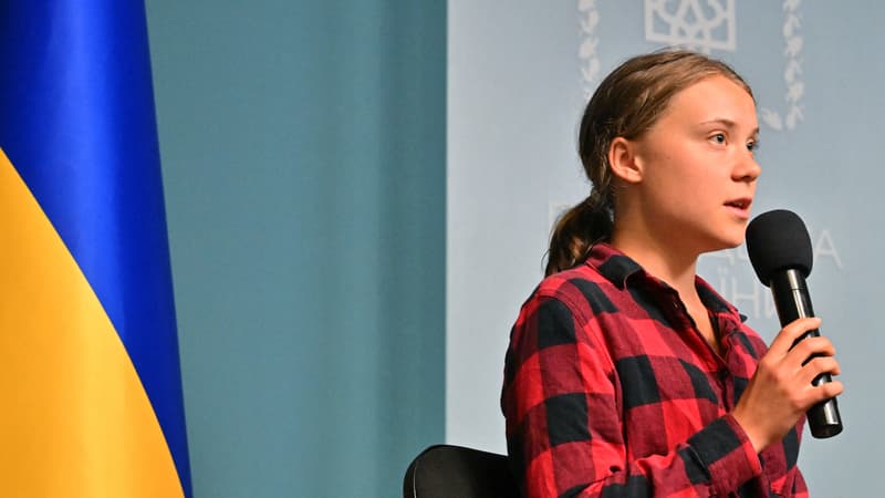 Greta Thunberg a tenu une conférence de presse après avoir rencontré Volodymyr Zelensky à Kiev le 29 juin 2023