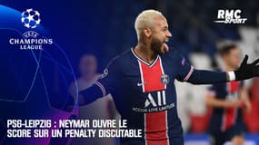 PSG-Leipzig : Neymar ouvre le score sur un penalty discutable