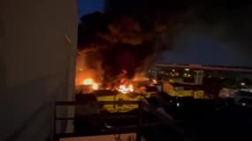 Aubervilliers : violent incendie dans un entrepôt - Témoins BFMTV