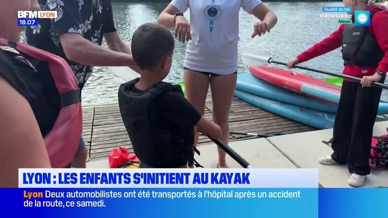 Lyon Kayak: les enfants s'initient à la discipline en marge de la course (1/1)