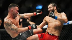 Colby Covington face à Jorge Masvidal lors de l'UFC 272, le 5 mars 2022