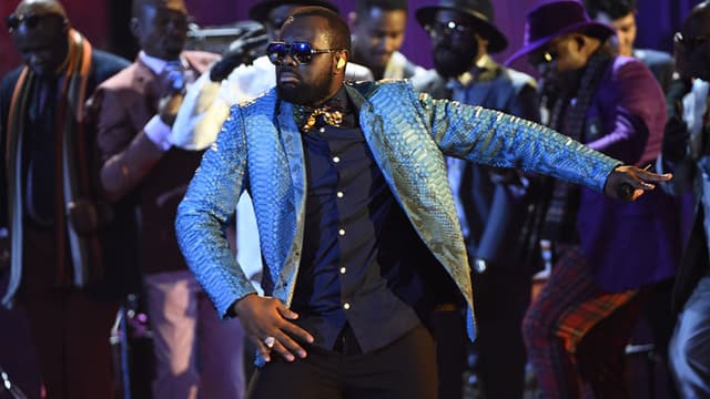 Maître Gims aux Victoires de la musique.