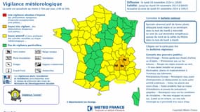 L’Ardèche, la Dôme et l’Isère ont été placés en vigilance orange par Météo France, ce lundi.