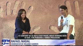 Nadal a offert une moulure de ses mains à la mairie de Paris